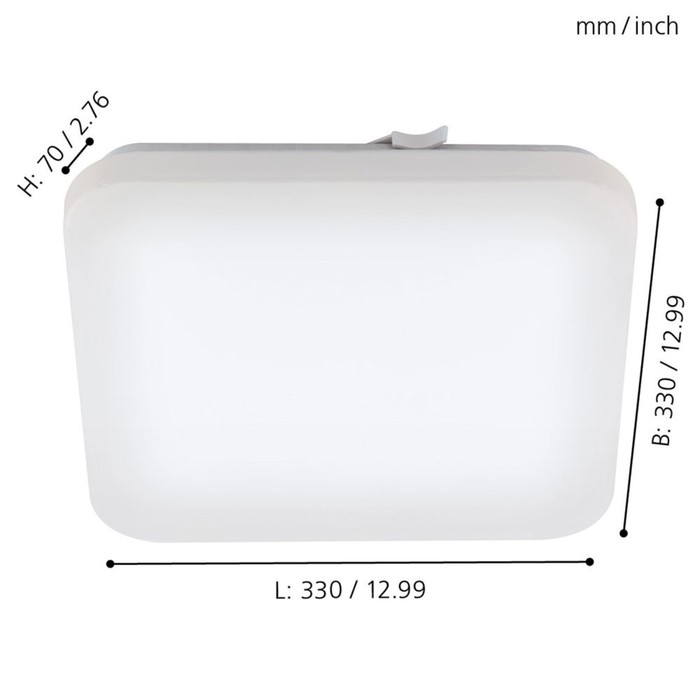 

Светильник FRANIA, 1x17,3Вт LED, 3000K, 2000лм, цвет белый