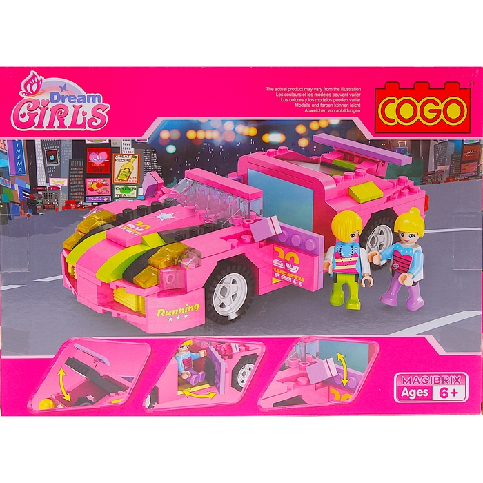 Конструктор «Девчонки: машина мечты», 256 деталей