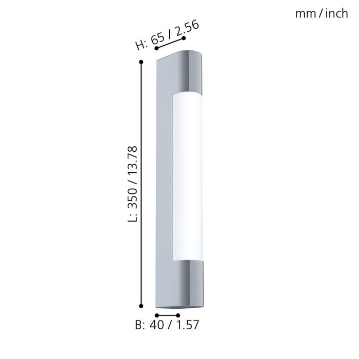 

Бра TRAGACETE, 1x8Вт LED, 4000K, 770лм, цвет хром