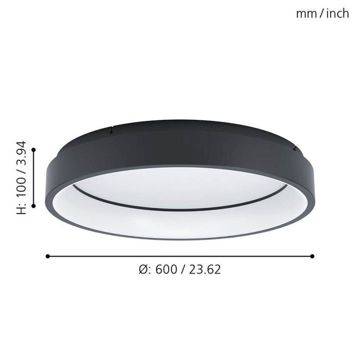 

Светильник MARGHERA-C, 1x27Вт LED, цвет черный