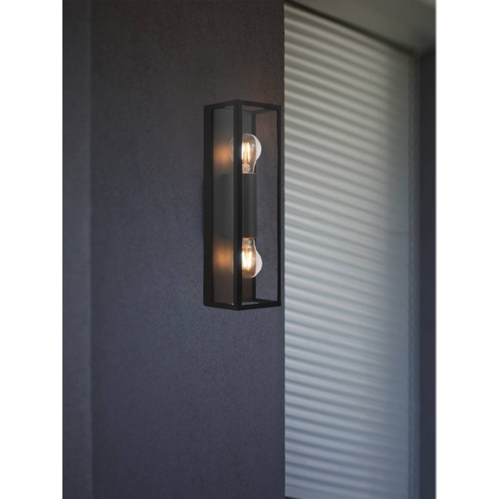 

Бра AMEZOLA, 2x60Вт E27, цвет черный