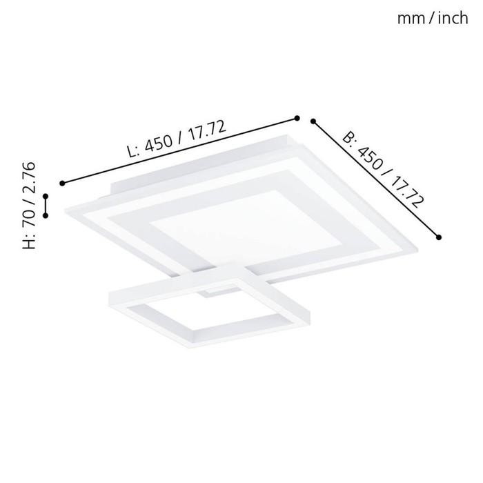 

Светильник SAVATARILA-C, 1x20Вт LED, 2700-6500K, 2750лм, цвет белый