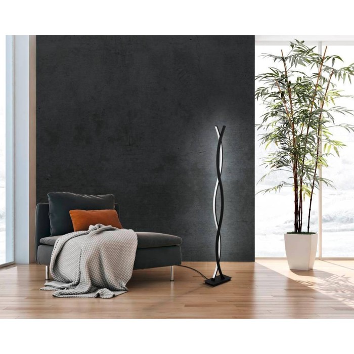 

Торшер LASANA 3, 2x16Вт LED, 3000K, 3400лм, цвет черный