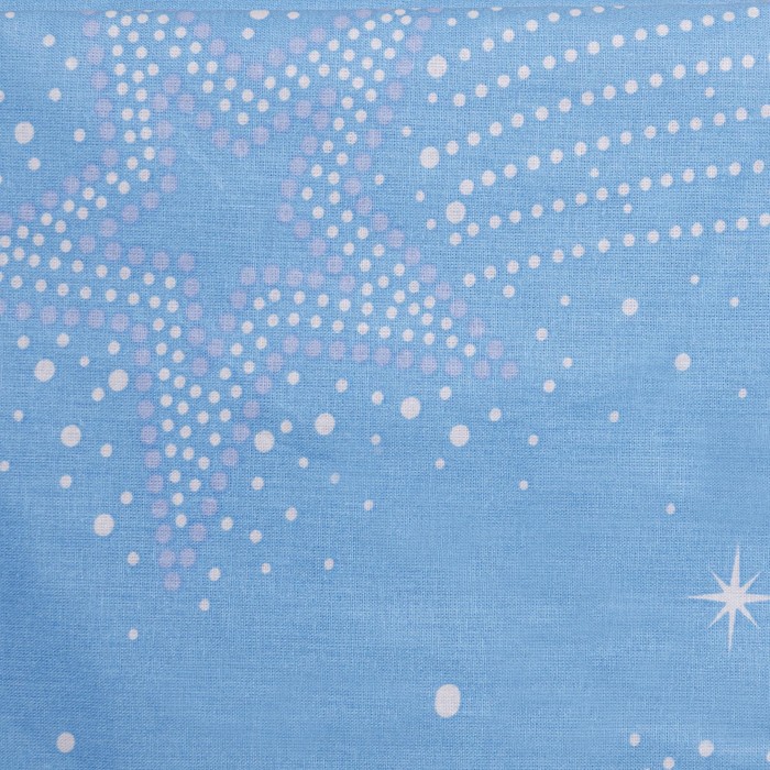Постельное бельё 1.5сп ЛидерТекс Россыпь звезд, размер 145х215, 150х215, 70х70 2шт, поплин 110г, 100% хлопок 9382765