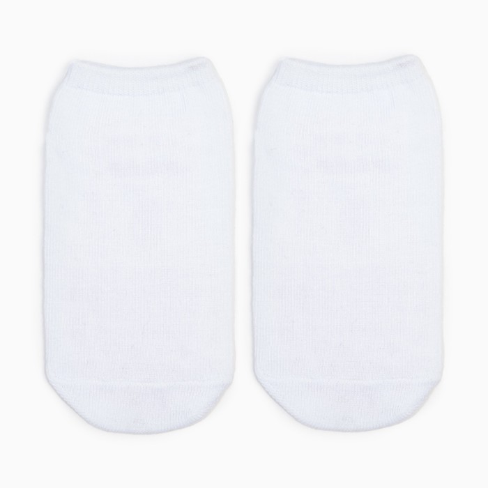 Носки детские противоскользящие, цвет белый, размер 14-16 детские противоскользящие носки