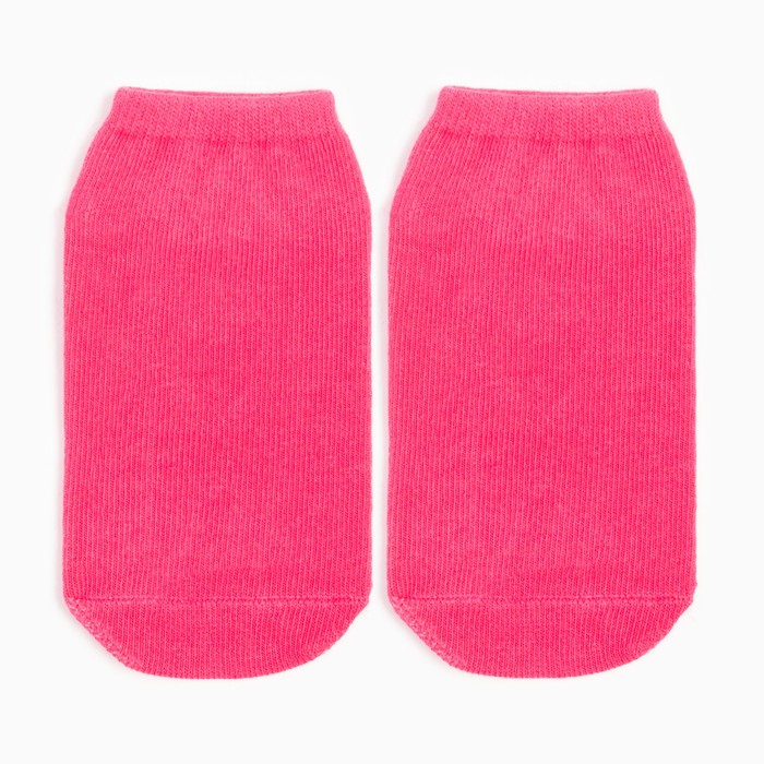 Носки детские противоскользящие, цвет розовый, размер 16-18