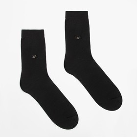 Носки мужские, цвет чёрный, размер 27 Ош