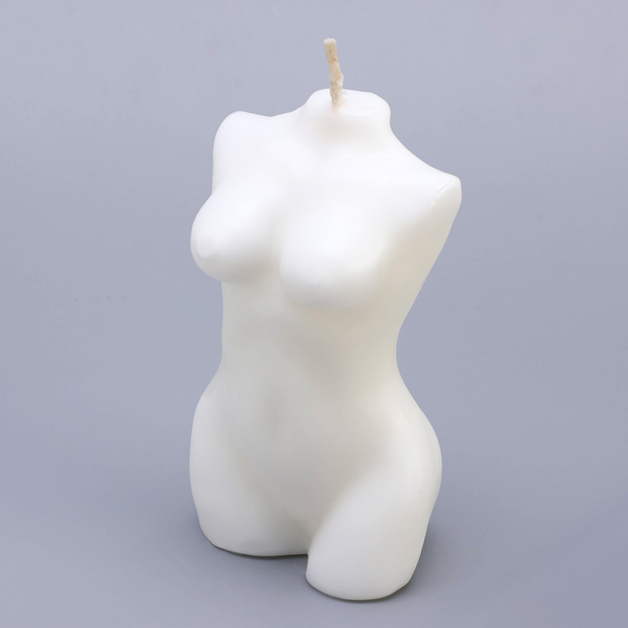 Свеча фигурная "Силуэт женщины", 10х5 см,  белая