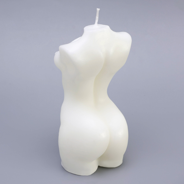 Свеча фигурная "Силуэт женщины", 15х7 см, белая