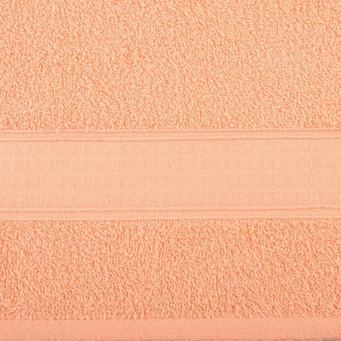 Полотенце махровое, размер 50x90 см, цвет персик