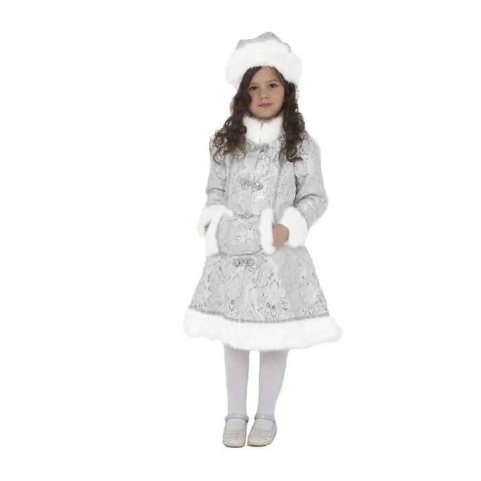 батик детский карнавальный костюм снегурочка хрустальная рост 146 см Детский карнавальный костюм «Снегурочка хрустальная», размер 36, рост 140 см