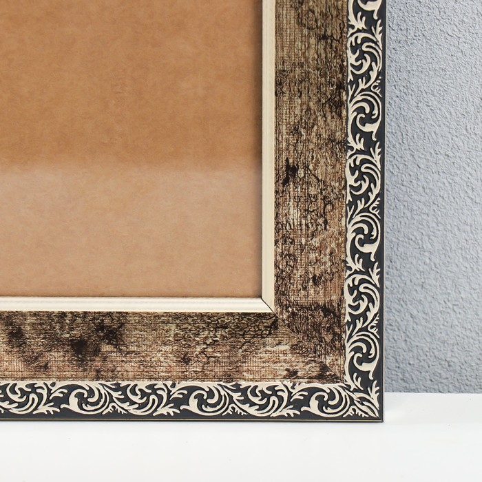 

Фоторамка пластик 30х45 см "Андромеда" старое серебро