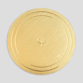 Подложка усиленная 34 см, золото-жемчуг, 3,2 мм