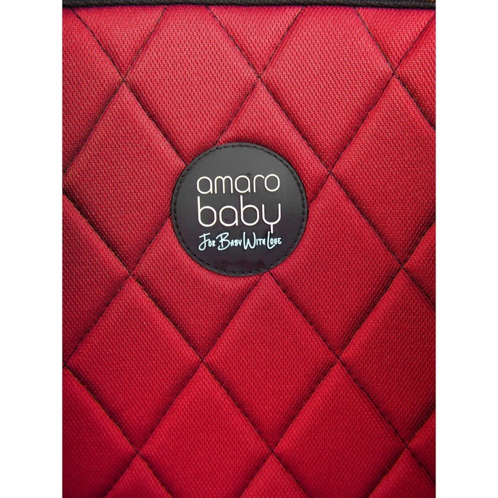 

Автокресло детское AmaroBaby Professional, группа 0+/I/II, до 25 кг, цвет красный/чёрный