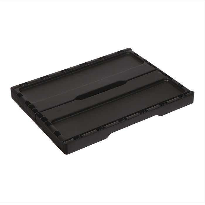 Ящик пластиковый, складной, 40 × 30 × 17 см, чёрный