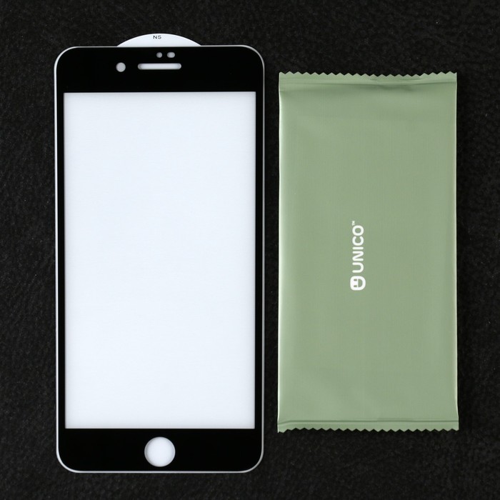 

Защитное стекло Krutoff для iPhone 7 Plus/8 Plus, полный клей, черное