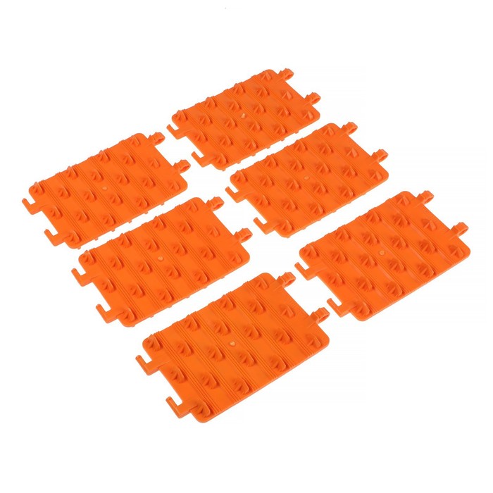 Антибукс 13,5х19,5x3 см, набор 6 шт, оранжевые антибукс 13 5х19 5x3 см в сумке набор 3 шт