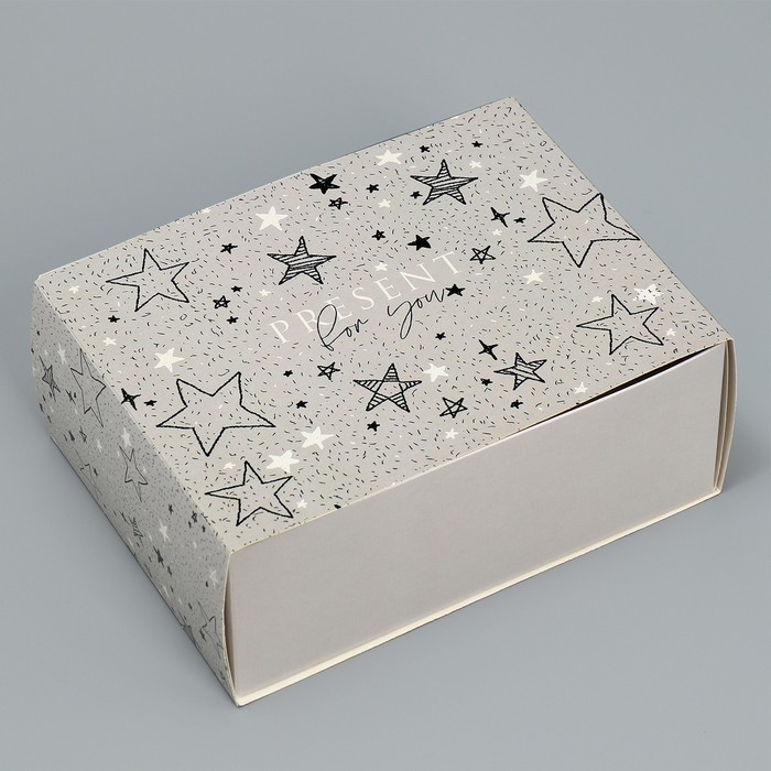 Коробка подарочная складная, упаковка, «Звёзды», 20 х 15 х 8 см коробка складная джентельмен 20 х 15 х 8 см