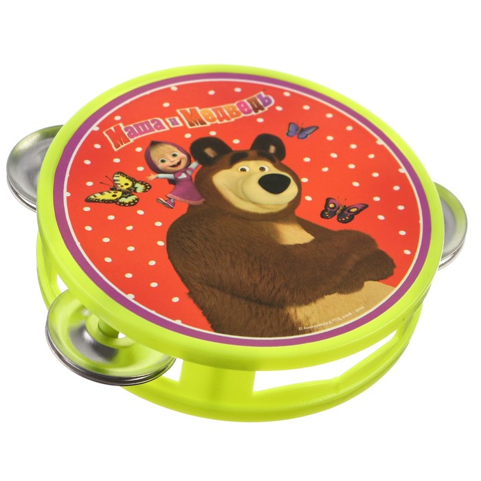 Музыкальная игрушка "Бубен", Маша и Медведь SL-05823