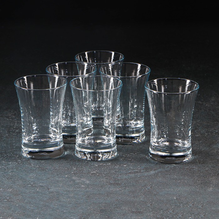 Набор стеклянных стаканов Azur, 210 мл, 6 шт набор стеклянных стаканов triumph 320 мл 6 шт