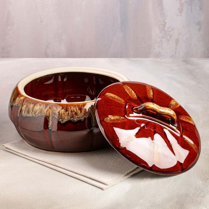 Жаровня коричневая, 4 л