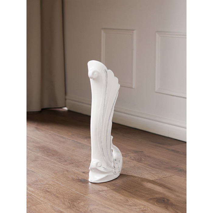 Ваза напольная "Жар-птица" белая