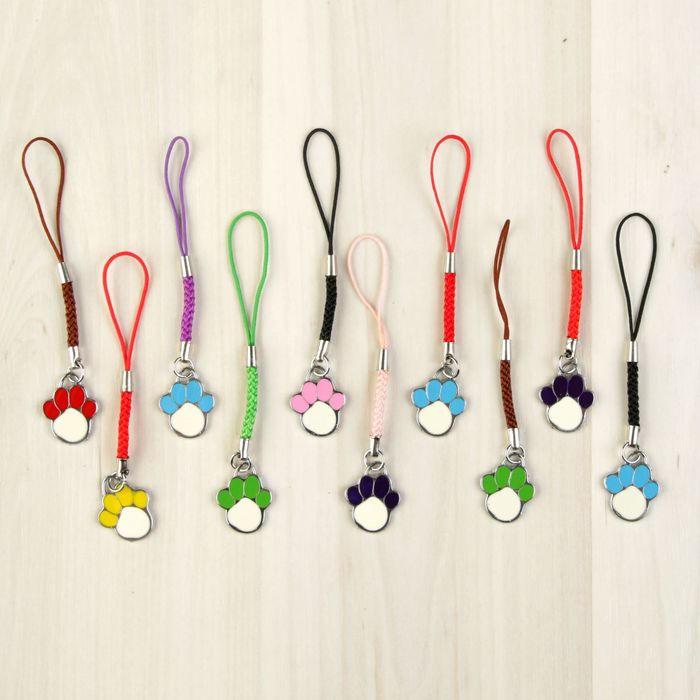 Подвеска для телефона "Лапка", цвета МИКС