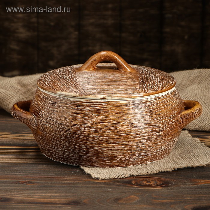 

Горшок духовой "Соломка", керамика, 3 л
