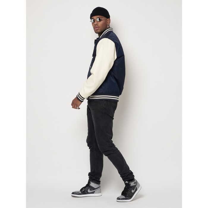 

Бомбер мужской, цвет тёмно-синий, размер 48