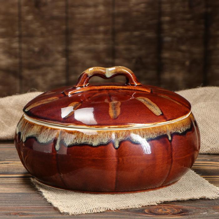 Жаровня коричневая, 2,5 л