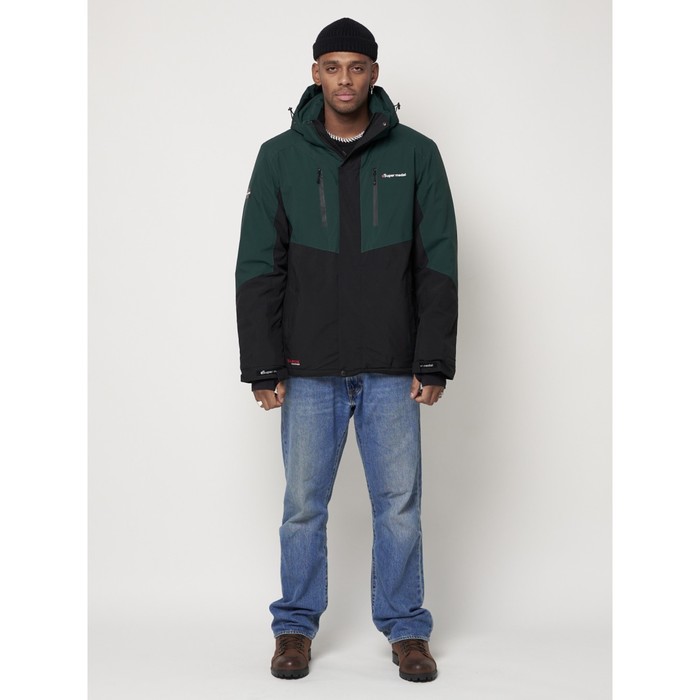фото Куртка горнолыжная мужская, цвет тёмно-зелёный, размер 52 mtforce