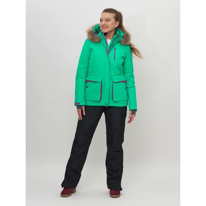 Куртка спортивная женская, цвет салатовый, размер 48