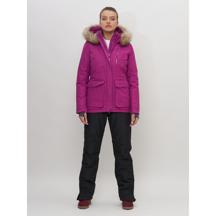 Куртка спортивная женская, цвет фиолетовый, размер 48