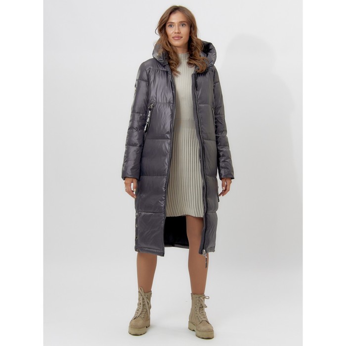 фото Пальто утеплённое женское, цвет тёмно-серый, размер 54 mtforce