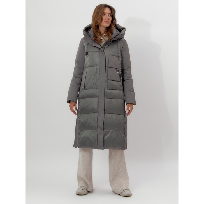 фото Пальто утеплённое женское, цвет хаки, размер 52 mtforce