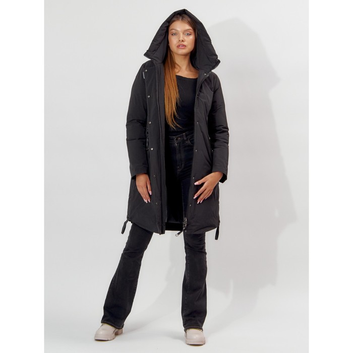 фото Пальто утеплённое женское, цвет чёрный, размер 48 mtforce