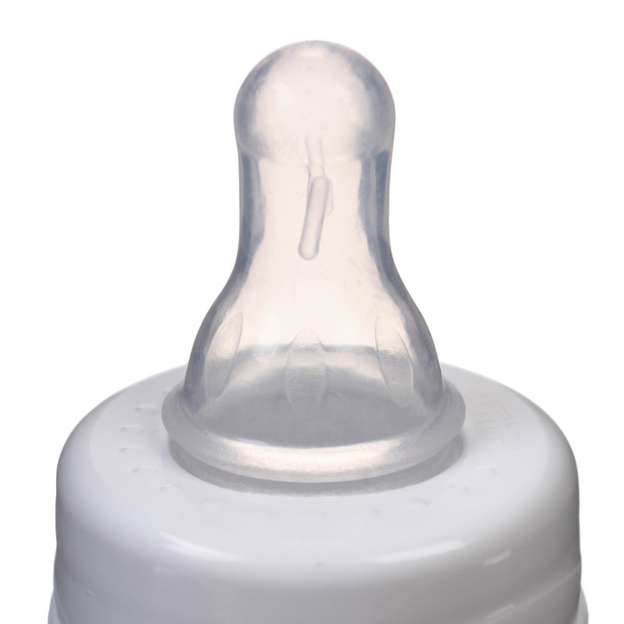 Бутылочка для кормления 250 мл цилиндр, цвет белый