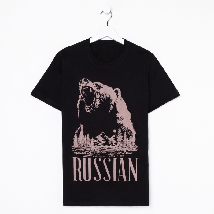 Футболка мужская Медведь р. 54, черный мужская футболка медведь l черный