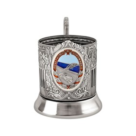 

Подстаканник никелированный с чернением «Почетному Дорожнику»