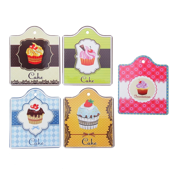 Подставка под горячее 16х16 см "Пирожное", МИКС