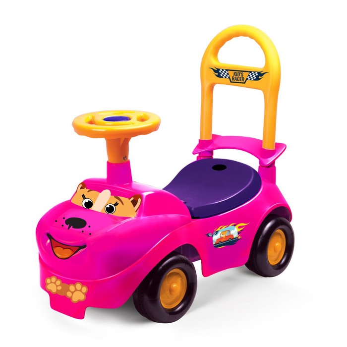 Машина-каталка Zarrin TinyTot, с клаксоном, цвет розовый