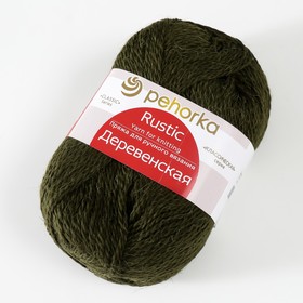 

Пряжа "Деревенская" 100% шерсть 250м/100гр (760-Оливковый)