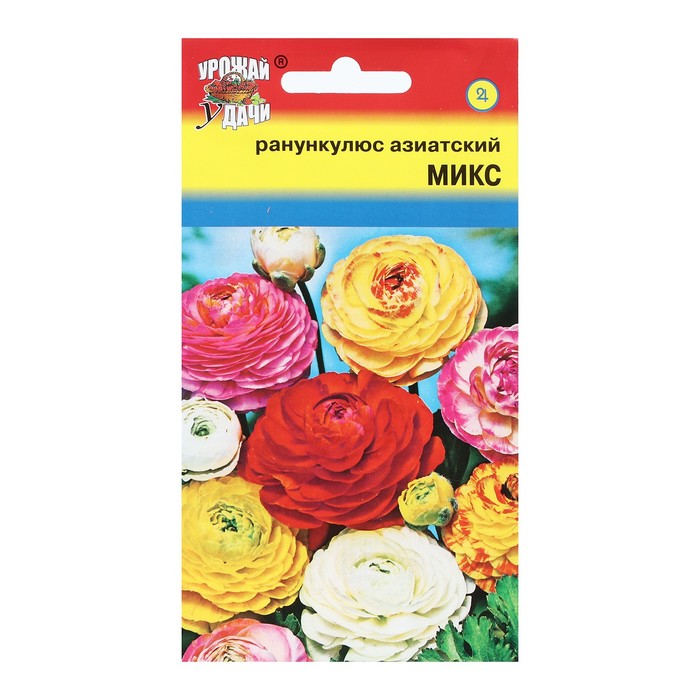 

Семена цветов Ранункулюс махровая "Азиатский "микс", 3 шт