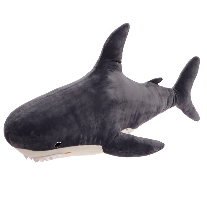 цена Мягкая игрушка «Акула», цвет серый, 95 см