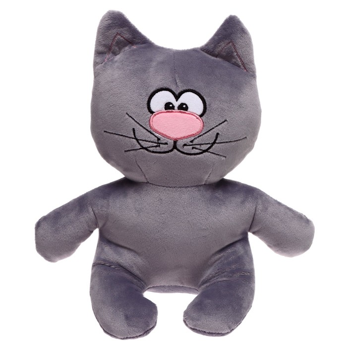 Мягкая игрушка «Кот Счастливчик», цвет серый, 20 см мягкая игрушка кот счастливчик