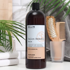 Бальзам для волос Ollin Professional с маслом семян льна, 1000 мл