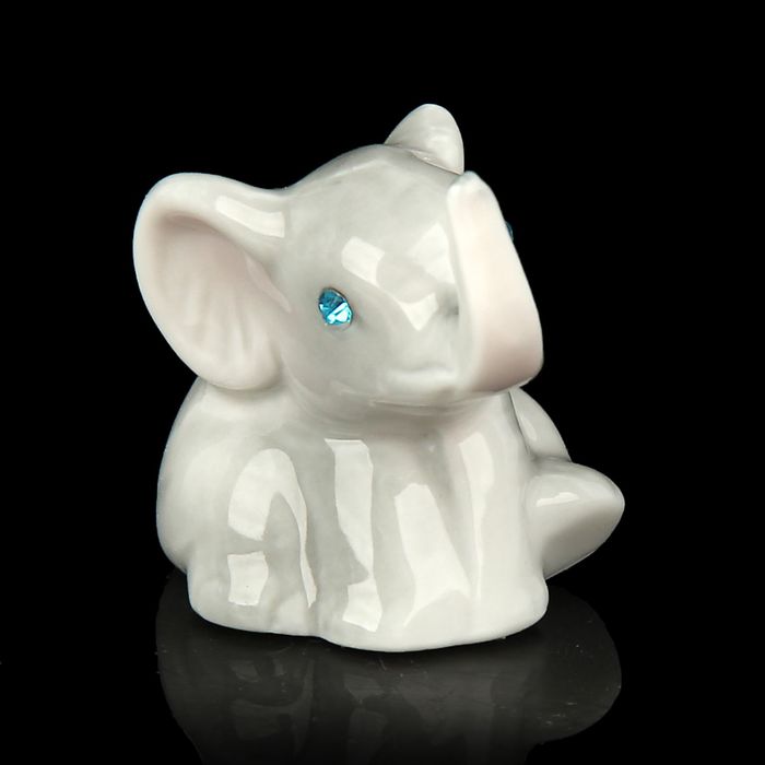 Сувенир "Серый слонёнок" со стразами