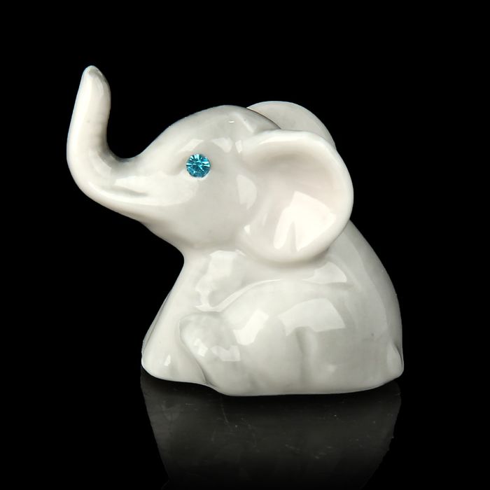 Сувенир "Серый слонёнок" со стразами