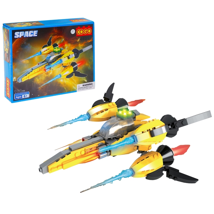 Конструктор «Космос: истребитель», 164 детали