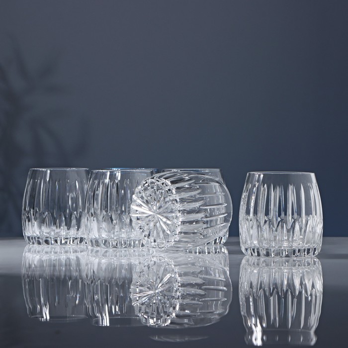подарочный набор хрустальных стаканов для виски премьер Набор стаканов хрустальных для виски, 300 мл, 6 шт